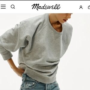 Madewell Gray Crew Neck Sweater